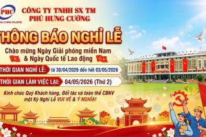 LỊCH NGHỈ LỄ 30/4 & 1/5/2026 